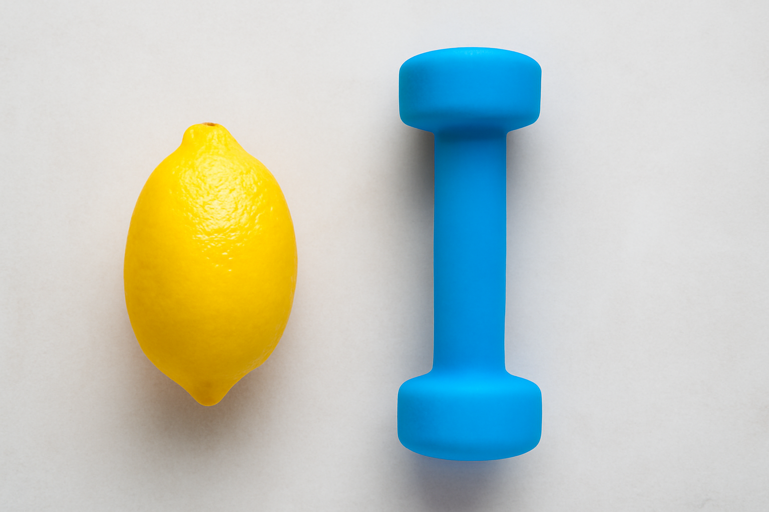Limone e attrezzi sportivi